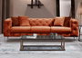 Atelier Del Sofa Como - Sofá de 3 Plazas Naranja